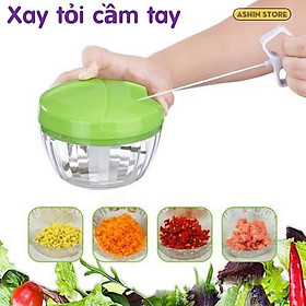 Dụng Cụ Kéo Xay Tỏi Ớt Gia Vị Cầm Tay Xay Tỏi Không Còn Khó Khăn