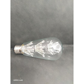 Bóng đèn led trang trí hoa hình ST64, đèn trang trí độc đáo, ánh sáng êm dịu 3w e27