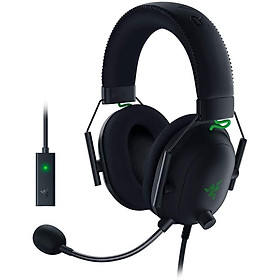 Tai Nghe Razer BlackShark V2 (có soundcard, đệm tai vải) - Hàng chính hãng