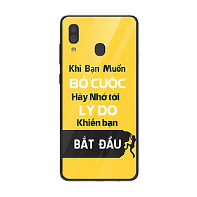 Ốp lưng dành cho điện thoại Samsung Galaxy A in họa tiết Trước khi bỏ cuộc hãy nhớ đến lý do bạn bắt đầu