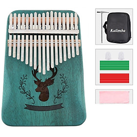 Mua Đàn kalimba 17 phím MUSPOR -M175231 Tặng túi bảo vệ đàn   stick màu  búa chỉnh âm  khăn lau đàn âm vang phím chuẩn