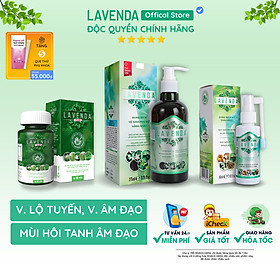 Combo bộ 3 sản phẩm Lavenda xịt, rửa