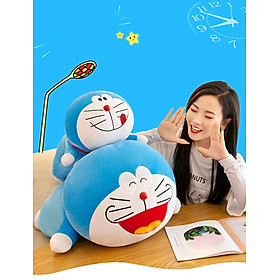 Thú nhồi bông Doraemon dáng dài êm mịn - Size từ 60cm đến 100cm - Quà tặng gấu bông Doraemon dễ thương - Gối ôm mềm mịn cho bé