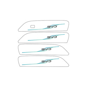 4 Pieces Car Door  Stickers Auto Parts for Byd Dolphin 2023