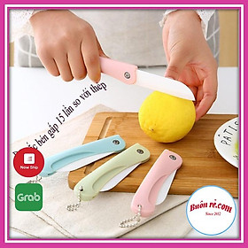 Mua Dao Sứ Gọt Hoa Quả Gấp Gọn Không Gỉ Set - br00339