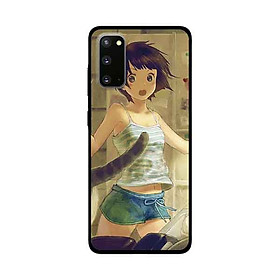Ốp Lưng Dành Cho Samsung Galaxy S20 mẫu Cô Gái Anime Tóc Hồng - Hàng Chính Hãng