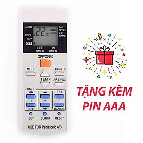 Remote điều khiển dành cho điều hoà Panasonic một chiều tặng kèm pin