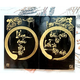 Mua cặp tranh gỗ sơn mài LẮNG NGHE HƠI THỞ