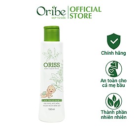 Sữa Tắm Gội Hằng Ngày Cho Bé Dịu Nhẹ Không Cay Mắt hỗ trợ Trị Rôm Sẩy  Oriss Baby (chai 150ml)