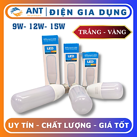 Mua Bóng Led Bulb Tròn Dài hình trụ 9w 12w 15w tiết kiệm điện đui E27 thay thế bóng chữ U sáng trắng sáng vàng