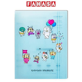 Sổ Bìa Còng Gorogoro Nyansuke 6 Lỗ A5 - Sworld CF1271 - Blue