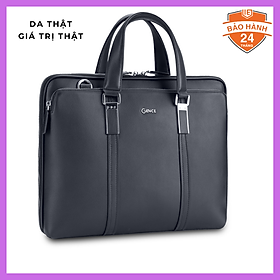 Túi Xách, Cặp Công Sở Thời Trang Nam Da Bò Swift Cao Cấp 2 Khoá GCE21