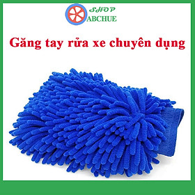 Gang tay rửa xe ô tô, bao tay sợi microfiber siêu mềm , sạch an toàn cho tay