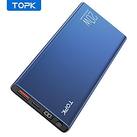 Pin Sạc Dự Phòng TOPK 20W 10000mAh Màn Hình Kỹ Thuật Số Tiện Dụng Cho Điện Thoại Thông Minh