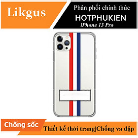 Ốp lưng chống sốc trong suốt  cho iPhone 13 Pro hiệu Likgus thom brow (bảo vệ toàn diện, chất liệu cao cấp, thiết kế thời trang) - hàng nhập khẩu