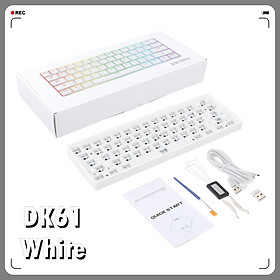 61/68 Keys Mechanical Keyboard DIY Kit for  Switches for 60% / 65% Keyboard Hot-Swappable PCB Mounting Plate  DIY /5Pin