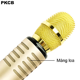 Micro karaoke kèm Loa bluetooth nhập khẩu cao Cấp Cắm thẻ nhớ 3 trong 1 Hàng chính hãng