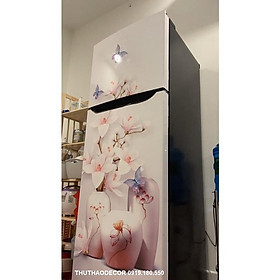 HÀNG BÁN CHẠY - Decal dán tủ lạnh chất liệu cao cấp, chống nước - Trang trí nhà cửa