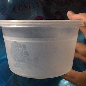 100 Hộp hoa hồng tròn 1000ml dùng 1 lần