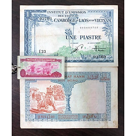 Mua Tờ 1 đồng Đông Dương 3 nước Việt Nam  Lào  Campuchia (kèm móc chìa khóa hình tiền xưa lạ mắt)