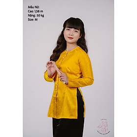 Bộ áo bà ba gấm Hồng cánh sen/ Xanh nước biển/ Vàng Đồng/ Vàng chanh/Đỏ Đô-Bà ba Bigsize- May