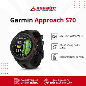 Đồng Hồ Thông Minh Garmin Approach S70 S70S - Hàng Chính Hãng FPT