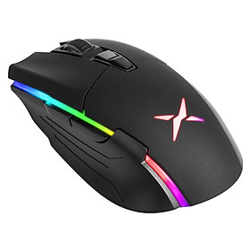Colorful (Delux) M522GL Wireless Mouse Wired Mouse and Mouse Self-operated Game E-sports Mouse Charging Mouse Dual-mode Mouse PMW3389 Black