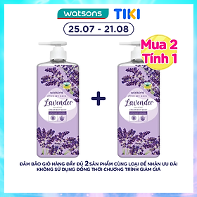 Kem Tắm Watsons Love My Skin Lavender Scented Cream Body Wash 700ml