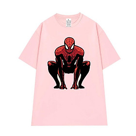 Áo thun tay lỡ unisex áo phông nam nữ oversize phong cách comic Spider man