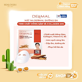 Combo 10 Mặt nạ dưỡng da tinh chất hồng sâm Dermal