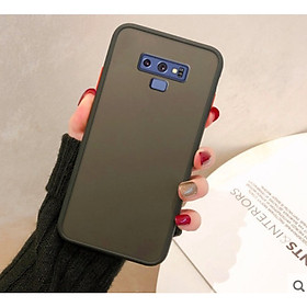 Ốp lưng trong nhám viền màu chống sốc cho SamSung Galaxy Note 9