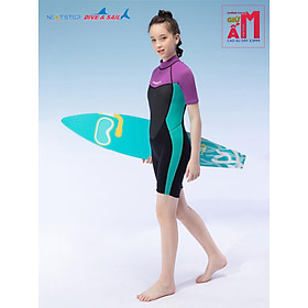 Đồ bơi giữ nhiệt chống nắng UPF50+ chống thấm nước chất liệu cao su Neoprene dày 2.5mm có size cho cả bé gái và bạn nữ từ 27kg đến 55kg