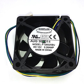 【 Ready stock 】F126025BU 6025 60x60x25mm PWM CPU Fan 12V 0.26A 4Wire 4Pin Computer CPU Cooler Cooling Fan