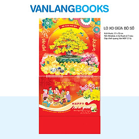 Lịch Treo Tường 2026 Vanlangbooks - Mai Nở Lộc Nhà (VLLXG02B) Cao Cấp