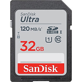 Thẻ nhớ SDHC SanDisk Ultra 120MB s 32GB - Hàng Nhập Khẩu