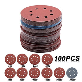1Tờ Nhám tròn dán máy mài 125mm