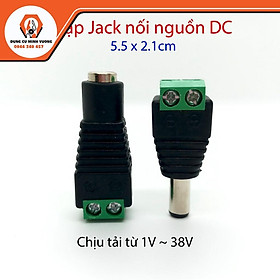 Dc,Jack dc nối nguồn đực - cái,giắc nguồn dc vặn vít chuyên dùng nối cấp nguồn cho các thiết bị từ 1v - 40v