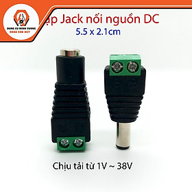 Mua Dc Jack dc nối nguồn đực - cái giắc nguồn dc vặn vít chuyên dùng nối cấp nguồn cho các thiết bị từ 1v - 40v