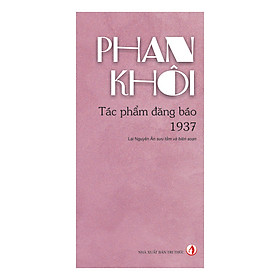 Phan Khôi Tác Phẩm Đăng Báo 1937