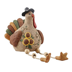 Thanksgiving Decoration Resin Turkey, Handmade Turkeys Fall Decorations for Indoor Home Tabletop Party Autumn Decor