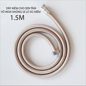Mua Dây mềm cho sen tắm  vỏ bằng Inox uốn lò xo  Dài 1.5m