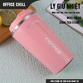 Ly Giữ Nhiệt Inox SUS 304 5 Lớp, Cốc Giữ Nhiệt Bán Chạy Có Ống Hút Cao Cấp Bảo Hành 90 Ngày - C - Hồng