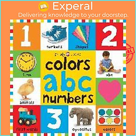 Sách - Big Board Books Colors, Abc, Numbers by Roger Priddy (US edition, paperback)