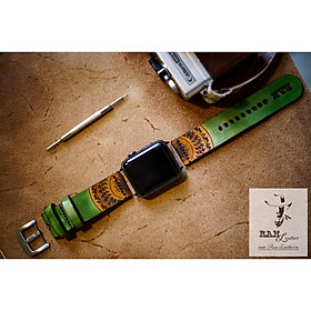 Mua DÂY DA BÒ TRỐNG ĐỒNG VEGTAN Ý DÀNH CHO APPLE WATCH - HÀNG CHÍNH HÃNG