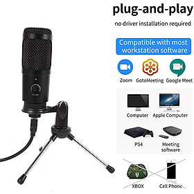 Hình ảnh Micro - Mic Thu Âm CV Chất Lượng Cao chống ồn, livestream, Hát Karaoke, quay video, ghi âm, Vlog, Chơi game, Học Online trò chuyện qua Zoom Tương thích máy tính để bàn, Laptop, MAC, Thu khoảng cách xa rõ, trong - Hàng chính hãng