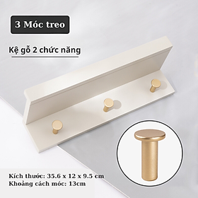 Mua Kệ gỗ treo tường nút treo đồ kim loại Dola Home. Kệ treo đóng đinh dễ sử dụng  treo quần áo  để lọ hoa  đồ dùng gia đình