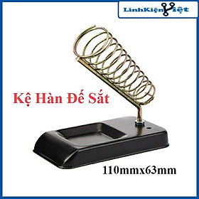 Kệ hàn gác mỏ hàn lò xo đế vuông 110mmx63mm kèm ốc cố định giá đỡ trên bàn