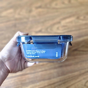 Hộp Bảo Quản Thực Phẩm Thủy Tinh Chịu Nhiệt LocknLock LNG247- Màu Xanh Navy-520ml