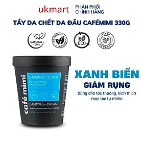 Dầu Gội Tẩy Tế Bào Chết Da Đầu Cafe Mimi Shampoo Scrub 330g Làm Sạch Sâu, Làm Phồng Chân Tóc, Hỗ Trợ Mọc Tóc