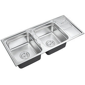 Mua Chậu rửa chén Inox 2 hộc Eurolife EL-C7 (Trắng bạc)